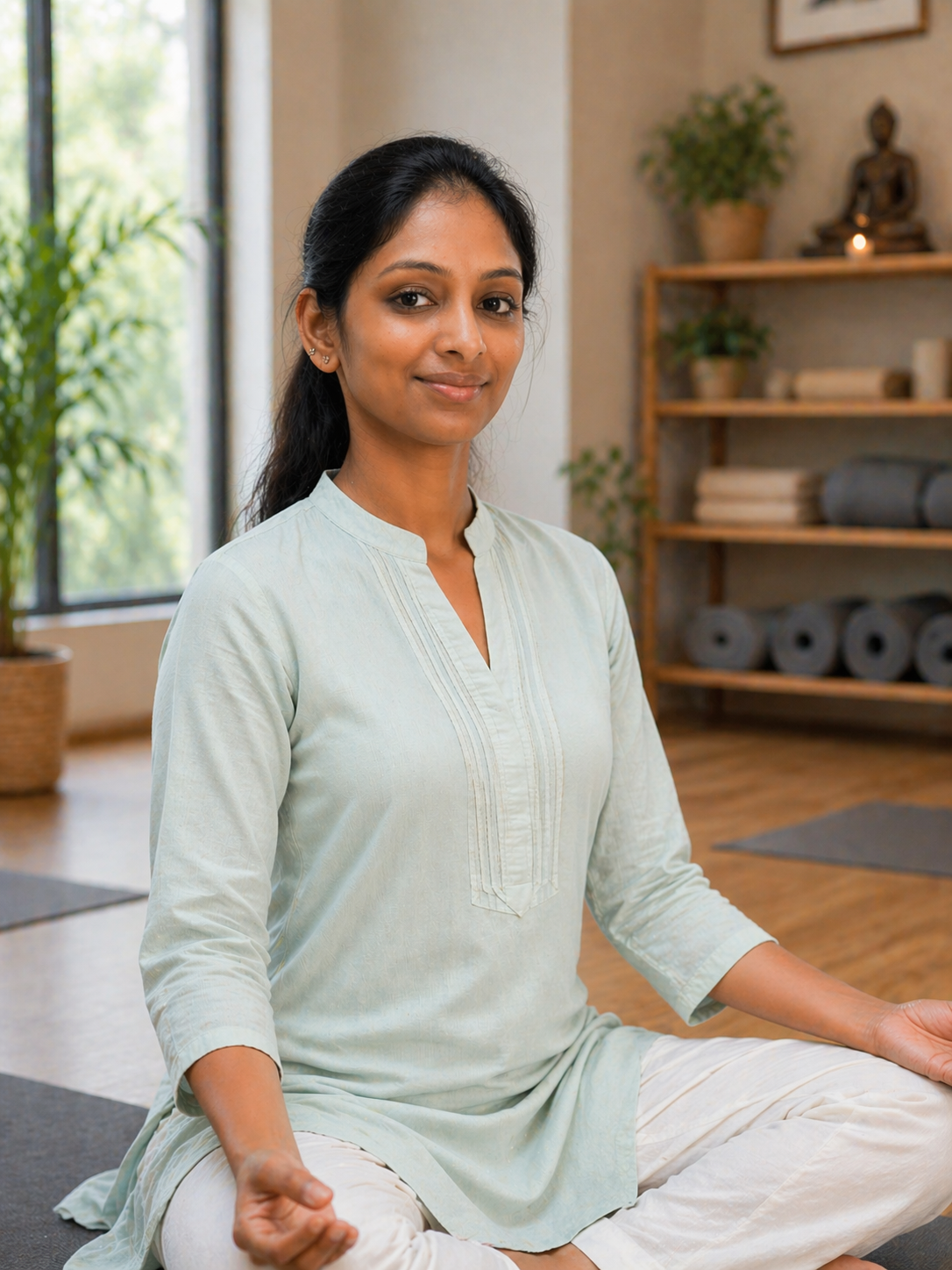 Smruti in her practice